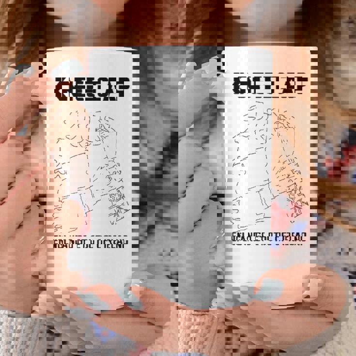 ニーキャップ・イングランドはアイルランドから出て行け 長袖tシャツ コーヒーマグ 面白い贈り物