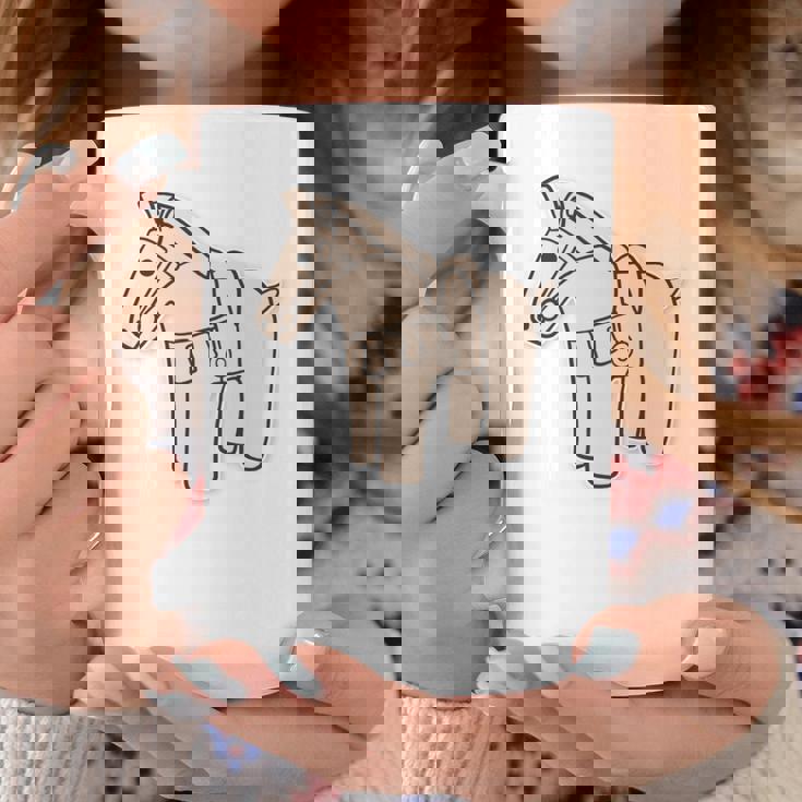 ハニワの馬 埴輪【ゆるフレンズ】歴史土器 シンプル かわいい イラスト 長袖tシャツ コーヒーマグ 面白い贈り物