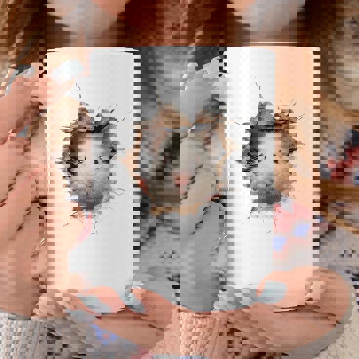 ハムスター アニマルプリント グラフィック ポートレート 顔 ハムスター コーヒーマグ 面白い贈り物