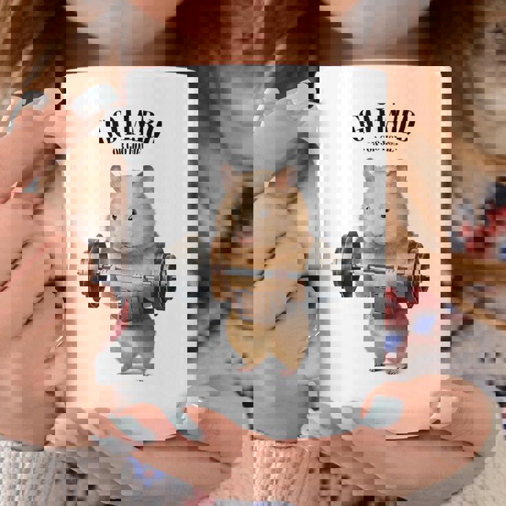 ハムスター ウェイトリフティング フィットネスジム コーヒーマグ 面白い贈り物