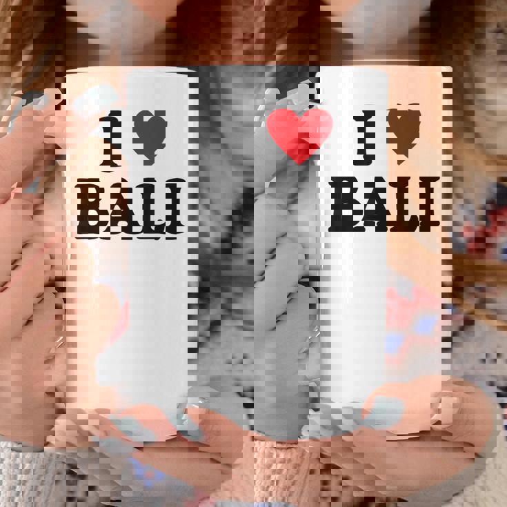 バケーションアイランドハート-ファニーアイラブバリ コーヒーマグ 面白い贈り物