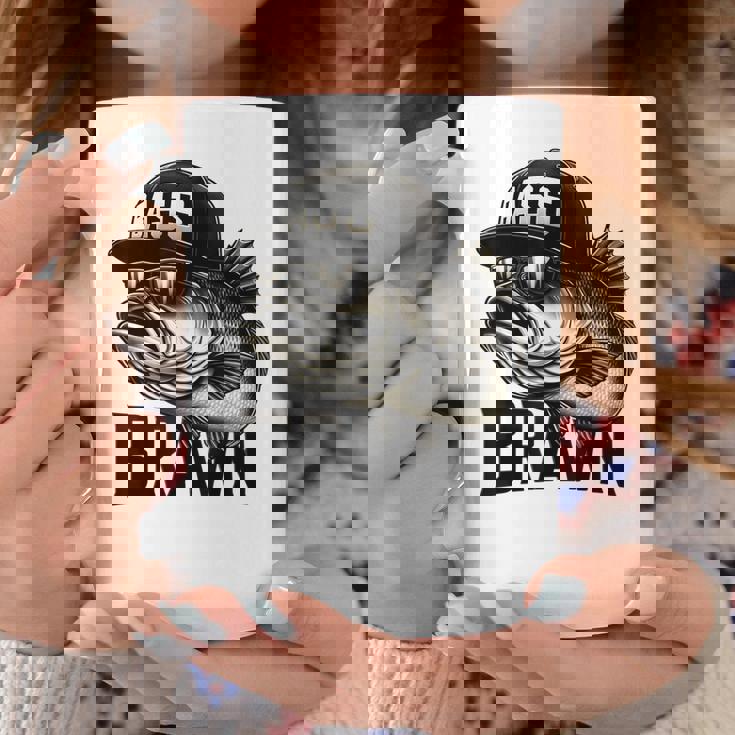 バス釣り クールなグラフィックデザイン 男性 漁師 コーヒーマグ 面白い贈り物