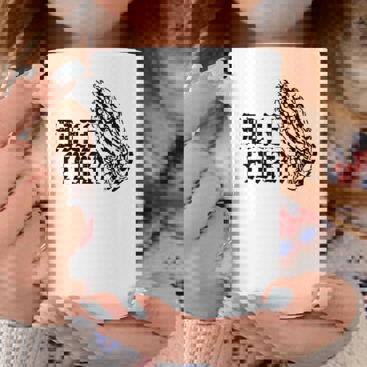 バック プリントを見る Idle Fury Don't Crykeleton Praying 泣かないで 祈る骸骨 コーヒーマグ 面白い贈り物