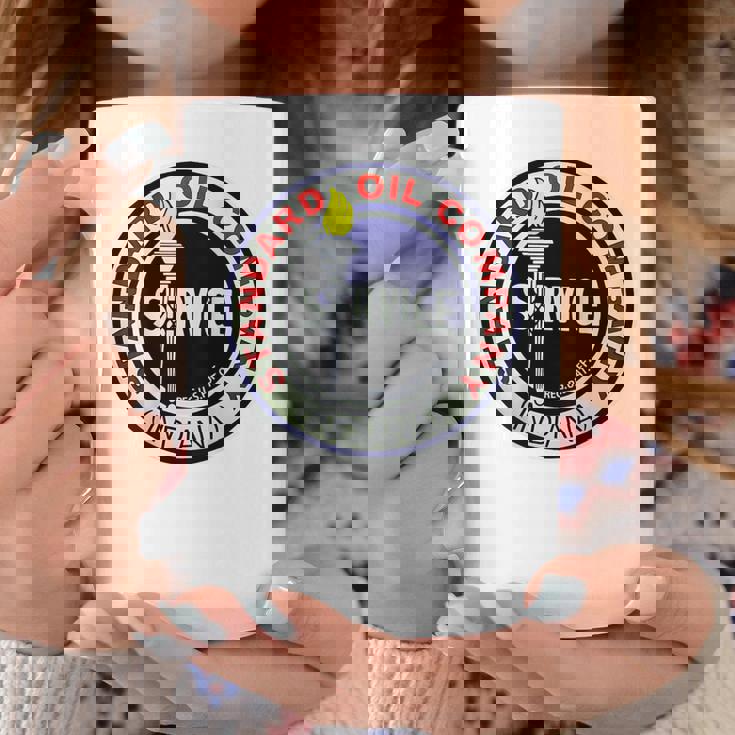 バックプリントのみ レトロ ヴィンテージ ガソリンスタンド 標準モーターオイル コーヒーマグ 面白い贈り物