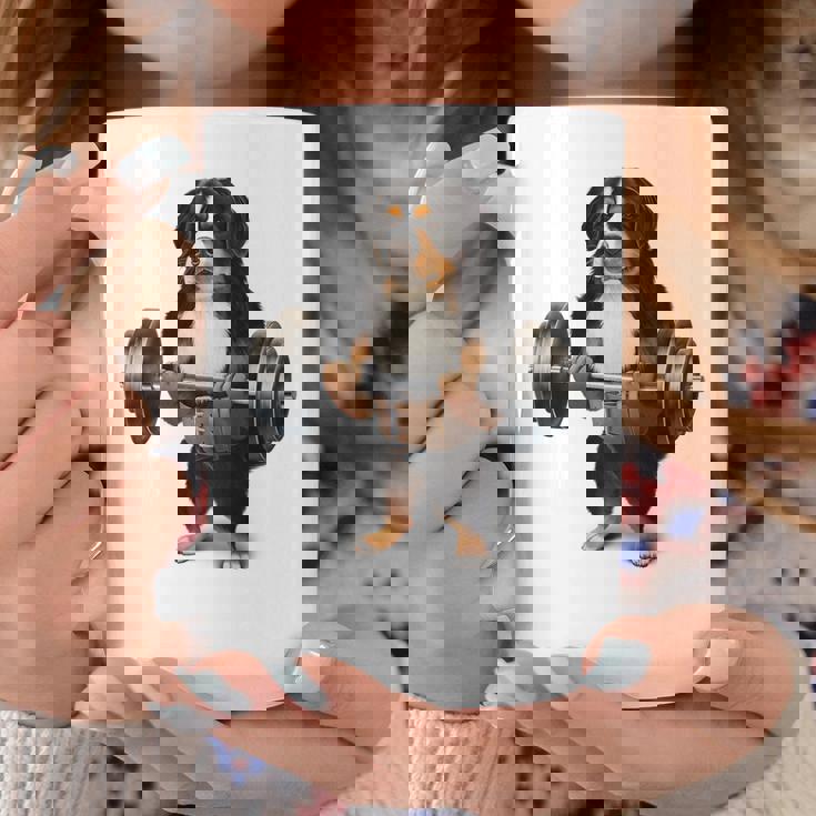 バーニーズマウンテンドッグ ウェイトリフティング フィットネスジム コーヒーマグ 面白い贈り物