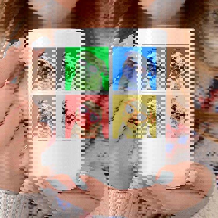 パグ 面白いtシャツ 犬 かわいい メンズ 子供 おもしろ 服 雑貨 グッズ ネタ わんこ イヌ 黒パグ 長袖tシャツ コーヒーマグ 面白い贈り物