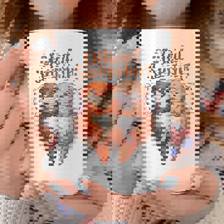 パジャマ バレンタイン カワウソ ラブ コーヒーマグ 面白い贈り物