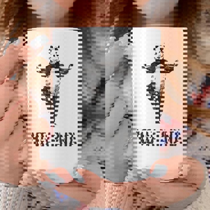 パンダ ヨガポーズ 水墨画 おもしろ 運動 和風 動物 コーヒーマグ 面白い贈り物