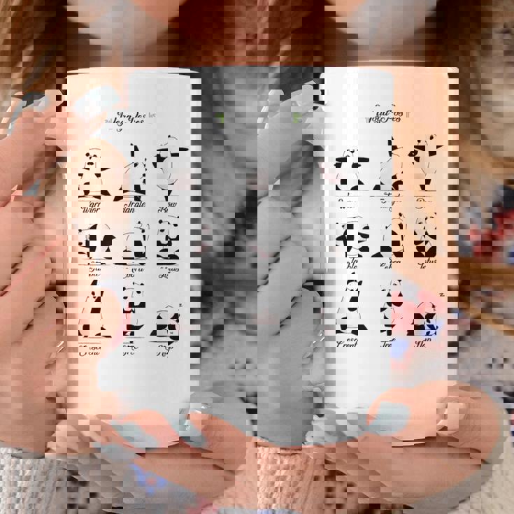 パンダヨガポーズ、パンダは異なるヨガポジションを作ります。 コーヒーマグ 面白い贈り物