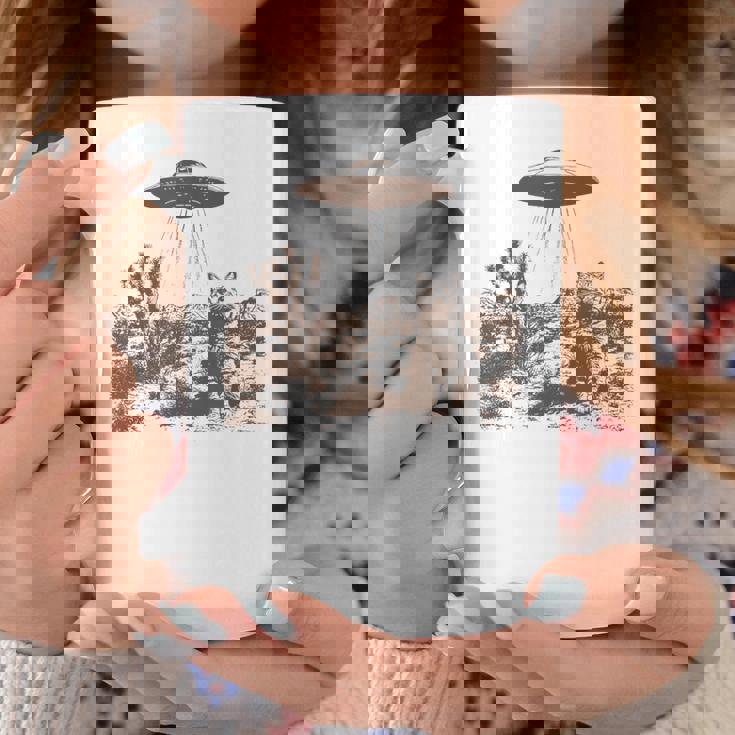 ビンテージ Ufo カウボーイ キャット コーヒーマグ 面白い贈り物