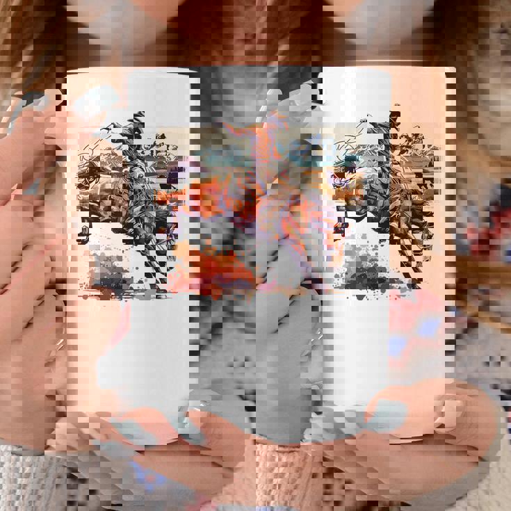 ビンテージ カウボーイ ロデオ ブロンコ ウエスタン 乗馬 カントリー メンズ コーヒーマグ 面白い贈り物