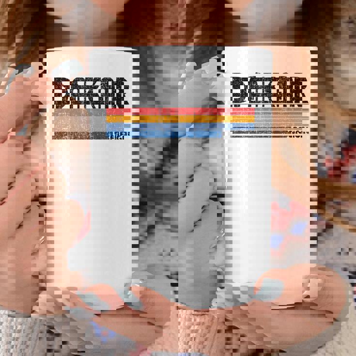 ビンテージ70年代80年代スタイルのダカール、セネガル。 コーヒーマグ 面白い贈り物