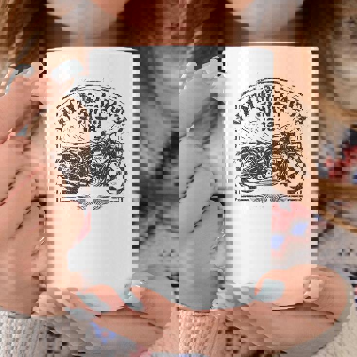 ビンテージレーサー、1964年創業、レトロバイク。オートバイ愛好家。 コーヒーマグ 面白い贈り物