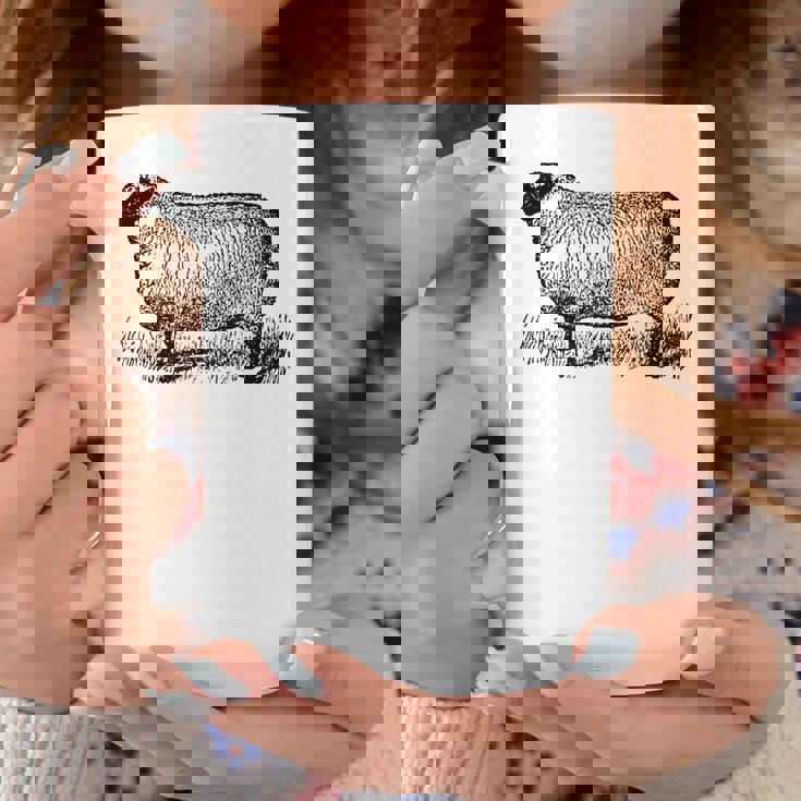 ビンテージ羊の描画 コーヒーマグ 面白い贈り物