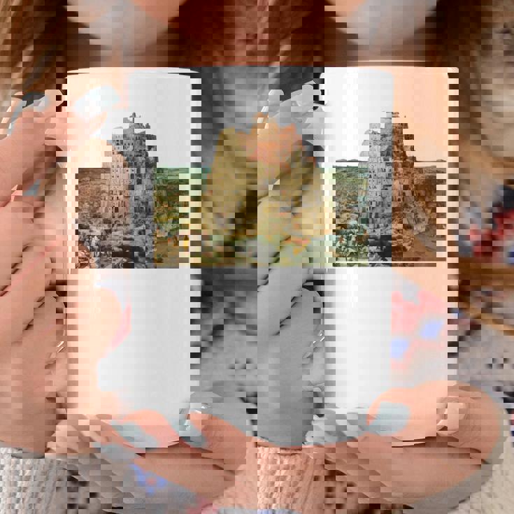 ピーテル・ブリューゲルによるバベルの塔 1563 長袖tシャツ コーヒーマグ 面白い贈り物