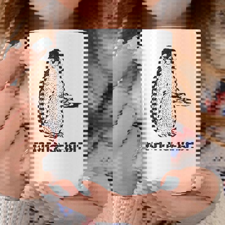 ファイト・オア・フライト・ファニー・ペンギン・パンク コーヒーマグ 面白い贈り物