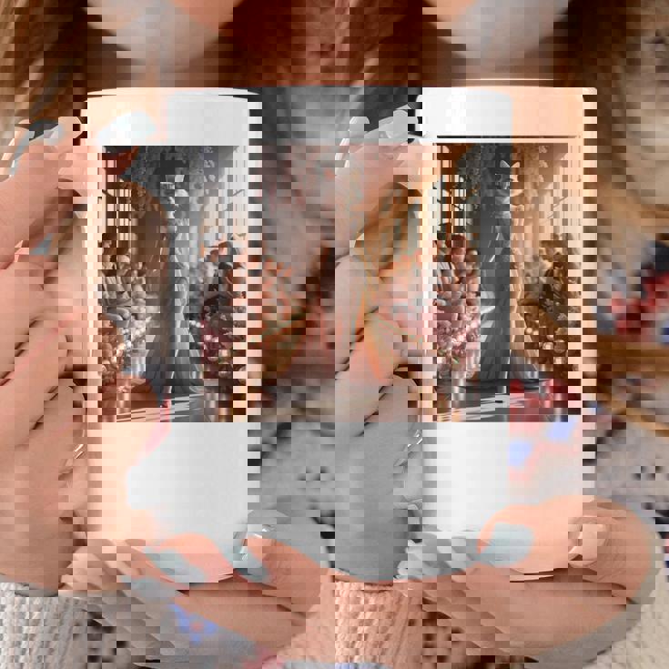 ファンタジー表彰台 美しい猫 長袖tシャツ コーヒーマグ 面白い贈り物