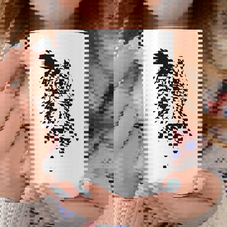 フクロウ -ブラックホワイト-クールな女性男性子供動物 Owl コーヒーマグ 面白い贈り物