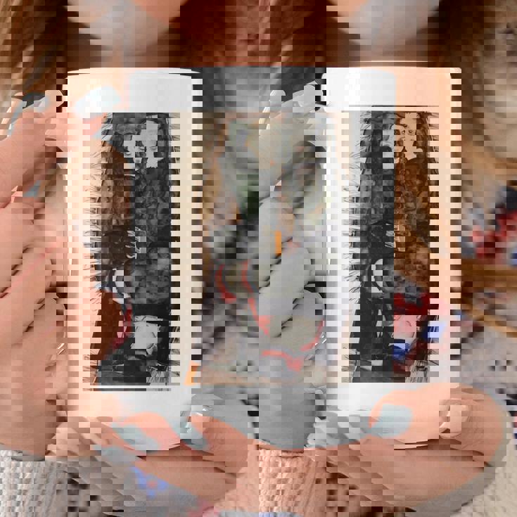 フリンジ付きの毛布の上の二人の女の子 エゴン・シーレ作 1911 長袖tシャツ コーヒーマグ 面白い贈り物