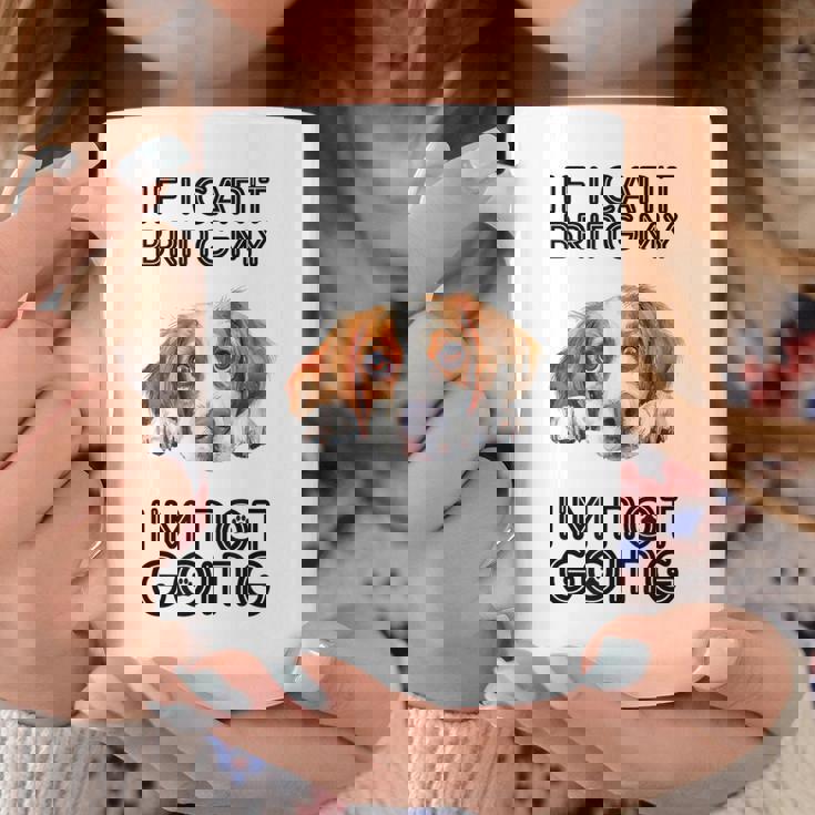 ブリタニー・スパニエル犬を連れて行けないなら行かない コーヒーマグ 面白い贈り物