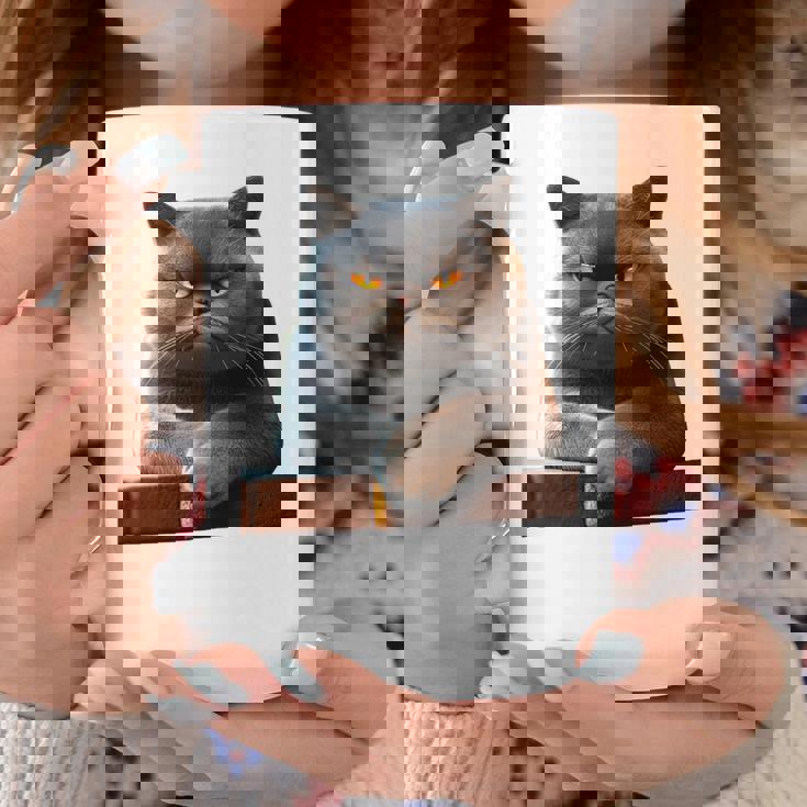 ブリティッシュショートヘア猫猫ママ猫ママかわいい猫 長袖tシャツ コーヒーマグ 面白い贈り物