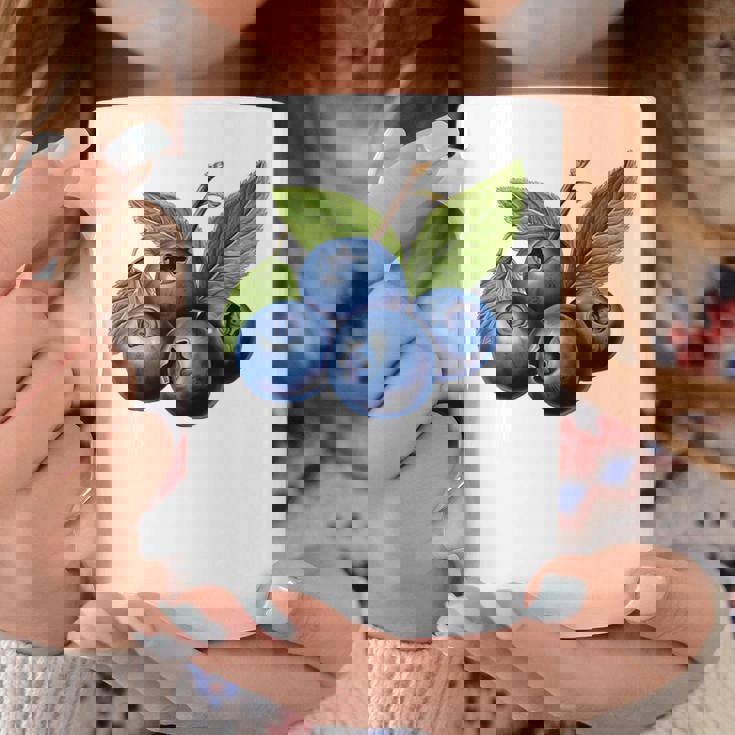 ブルーベリー愛好家のためのブルーベリーデザイン コーヒーマグ 面白い贈り物