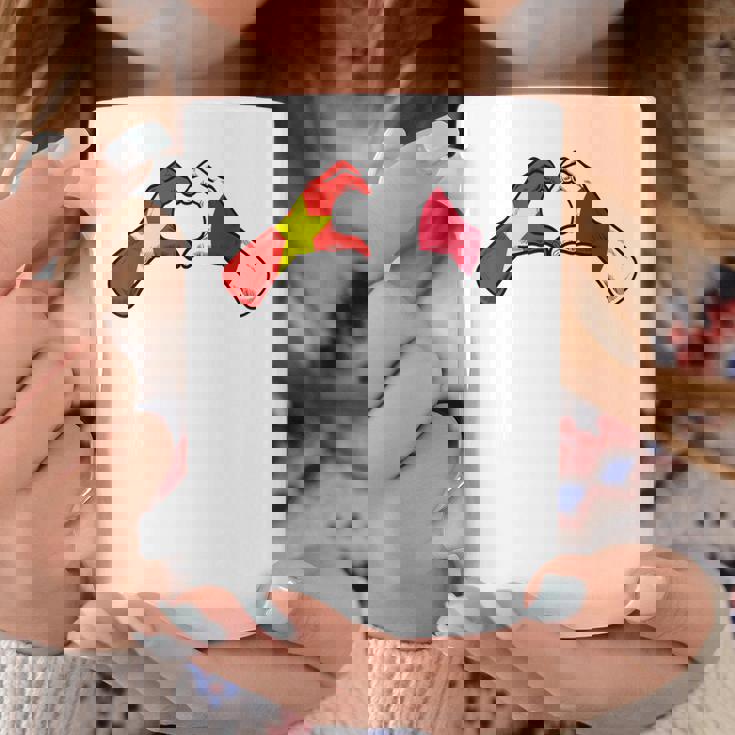 ベトナム日本国旗 ベトナムの日本のハート コーヒーマグ 面白い贈り物