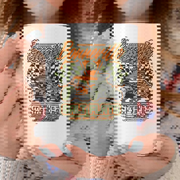 ボンネビル ソルト フラッツ ヴィンテージ レトロ ホットロッド レースカー コーヒーマグ 面白い贈り物