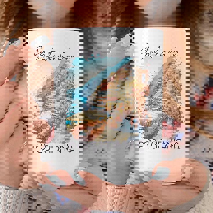 ポジターノ イタリア 旅行 冒険 ミート・ミー・イン・ポジターノ コーヒーマグ 面白い贈り物