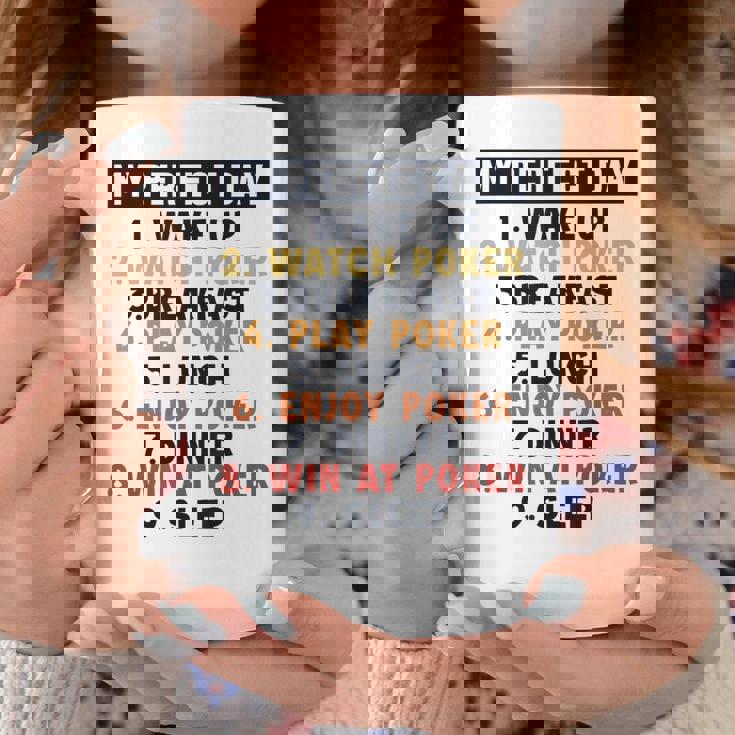 ポーカー パーフェクトデイ ポーカーハンド テキサスホールデムプレーヤー ポーカー コーヒーマグ 面白い贈り物