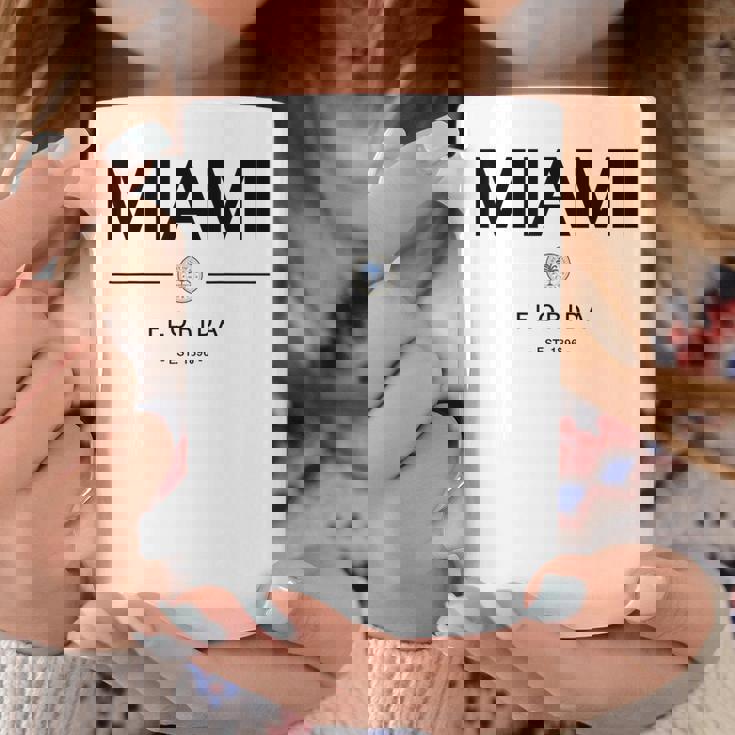 マイアミ フロリダ マイアミ旅行 ヴィンテージ マイアミ フロリダ ギフト コーヒーマグ 面白い贈り物