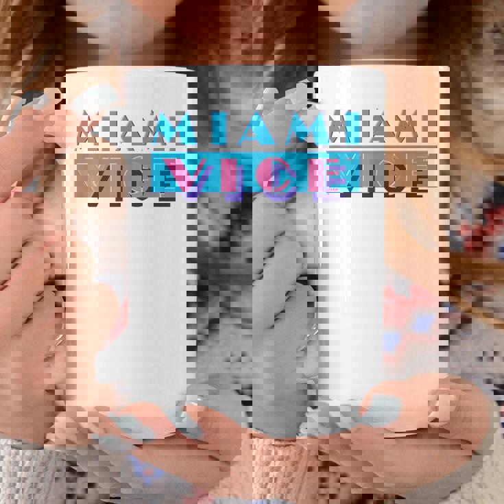 マイアミバイスのロゴ コーヒーマグ 面白い贈り物