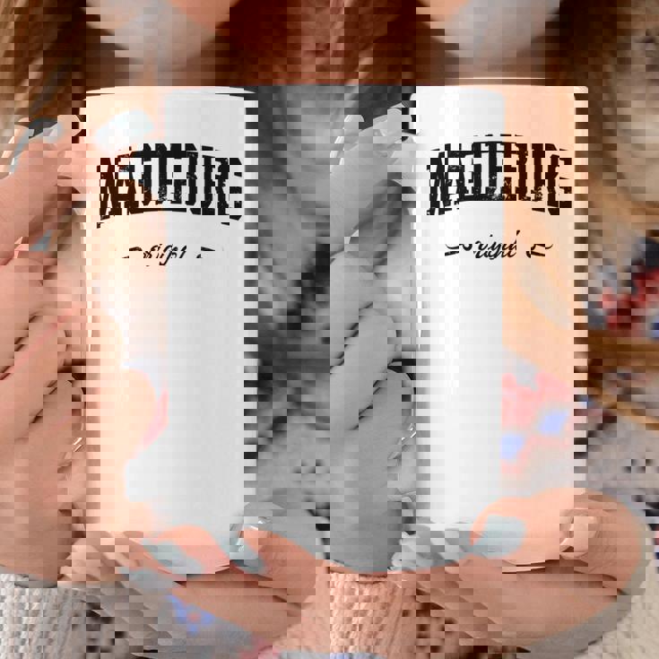 マクデブルク、東ドイツ、東ドイツ、カレッジデザイン 長袖tシャツ コーヒーマグ 面白い贈り物