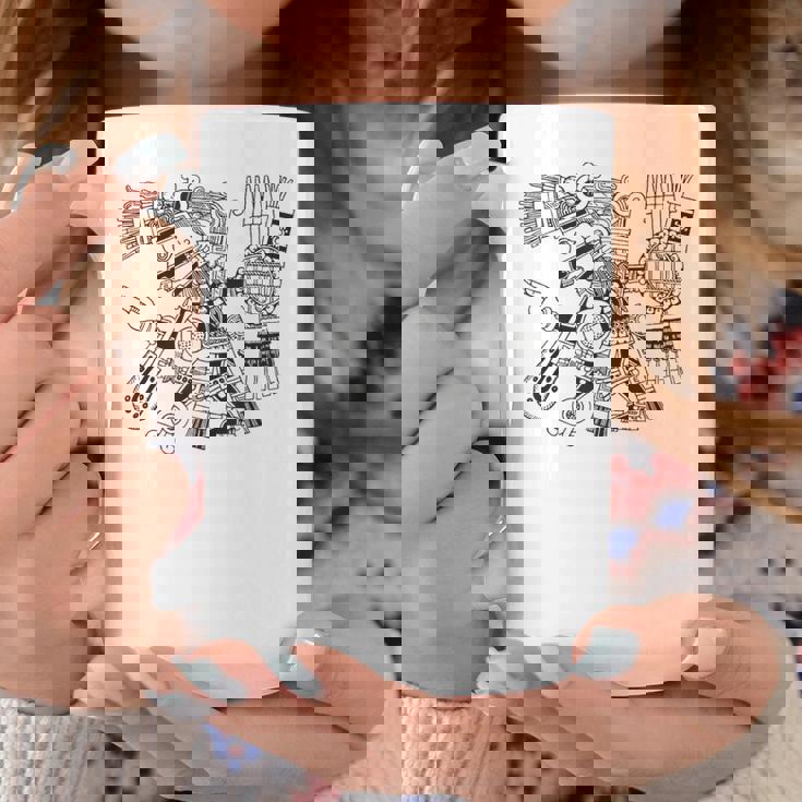 マヤの守護神テスカトリポカの戦士アステカインディアンメキシコ コーヒーマグ 面白い贈り物