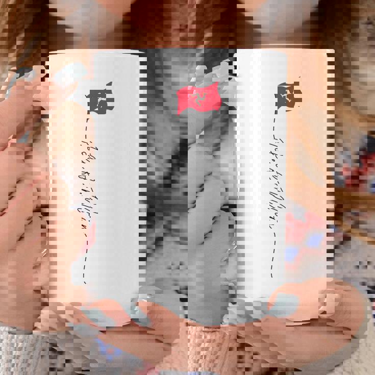 マン島の旗 マン島 マン島 愛国的な旗 コーヒーマグ 面白い贈り物