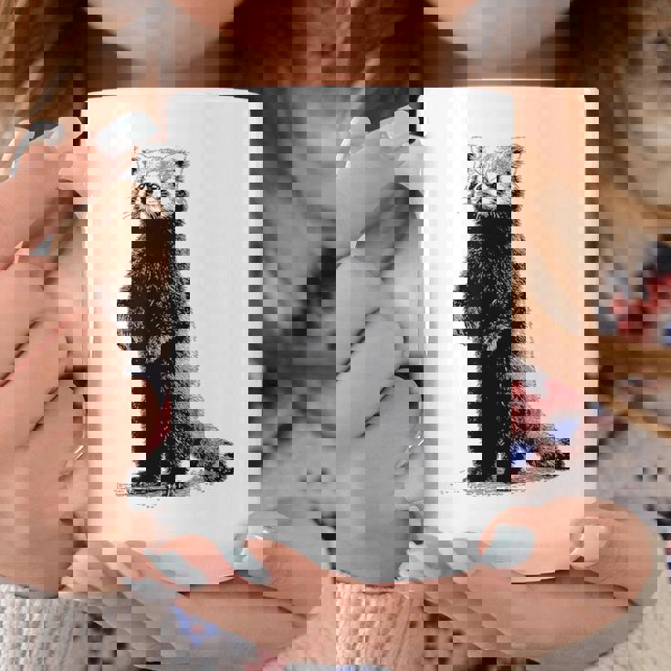 ミニマリストデザインのレッサーパンダ コーヒーマグ 面白い贈り物