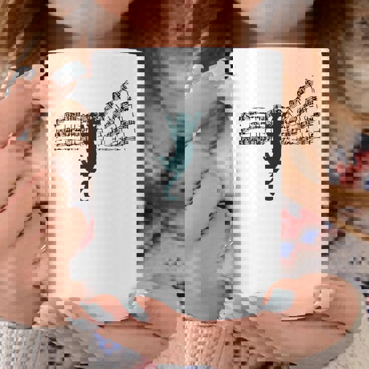 ミュージカル 楽譜上の猫 楽譜 コーヒーマグ 面白い贈り物