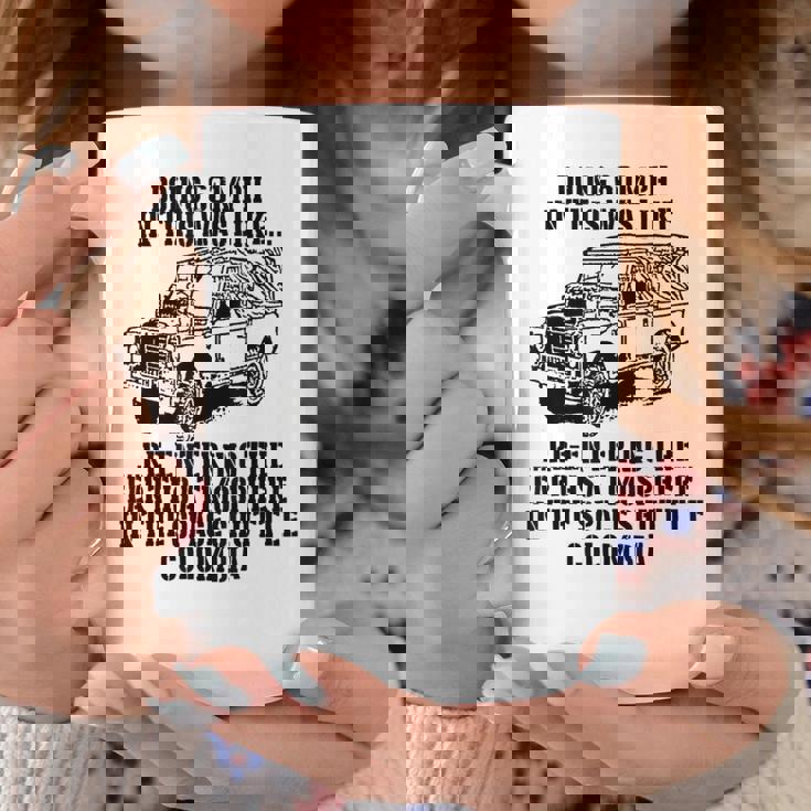 ミリタリーユーモア ランドローバーのファン コーヒーマグ 面白い贈り物