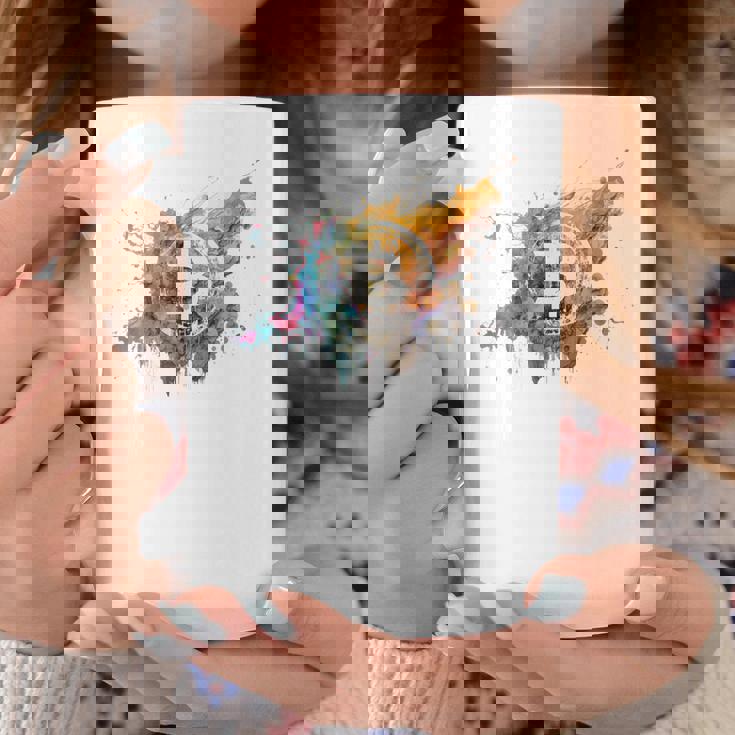 モダンビットコインアート Hodl Btc Btcアート カラフルなビットコイン コーヒーマグ 面白い贈り物