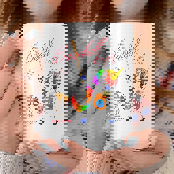 ユニコーン 野球 デコピン 長袖tシャツ コーヒーマグ 面白い贈り物