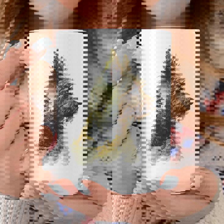 ヨークシャーテリア 犬 モチーフ ペット アートワーク ヨークシャーテリア コーヒーマグ 面白い贈り物