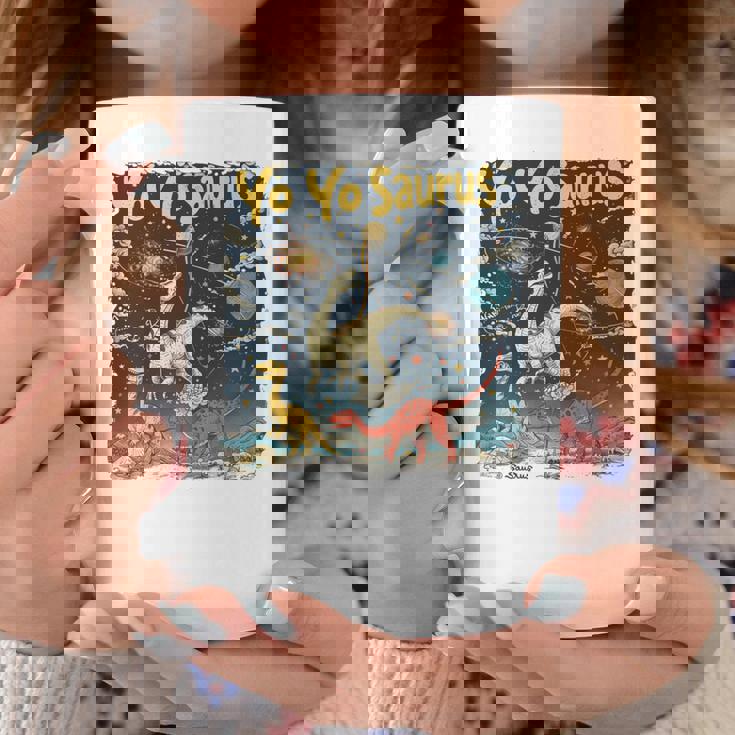 ヨーヨーザウルスファニーヨーヨー時代 長袖tシャツ コーヒーマグ 面白い贈り物