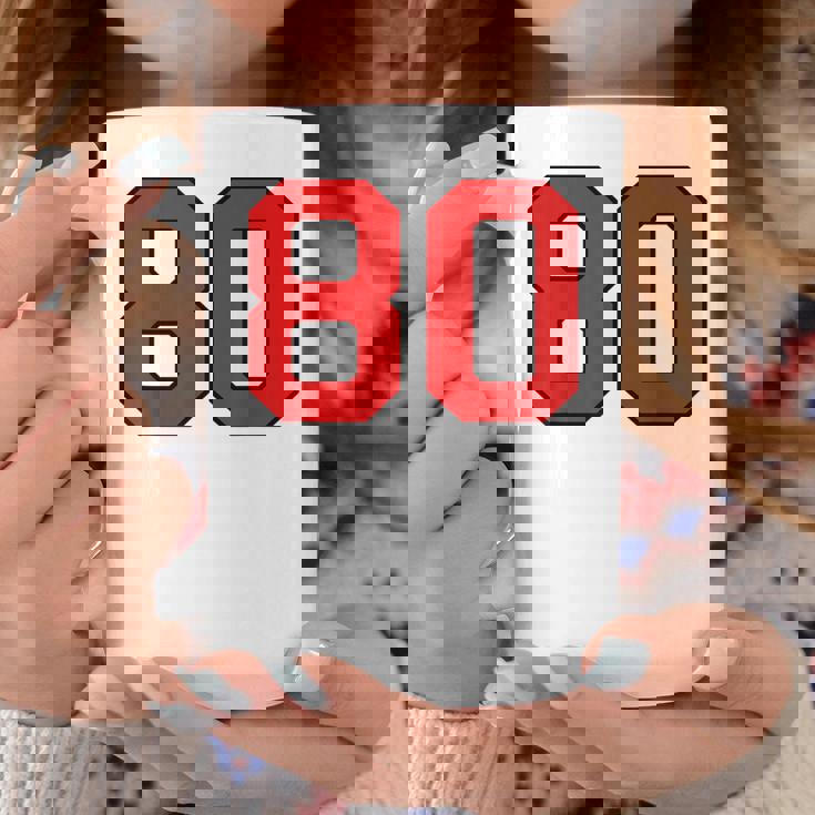 ラッキーナンバー80 クラシックカレッジアメリカン代表チームのファンプレイヤー コーヒーマグ 面白い贈り物