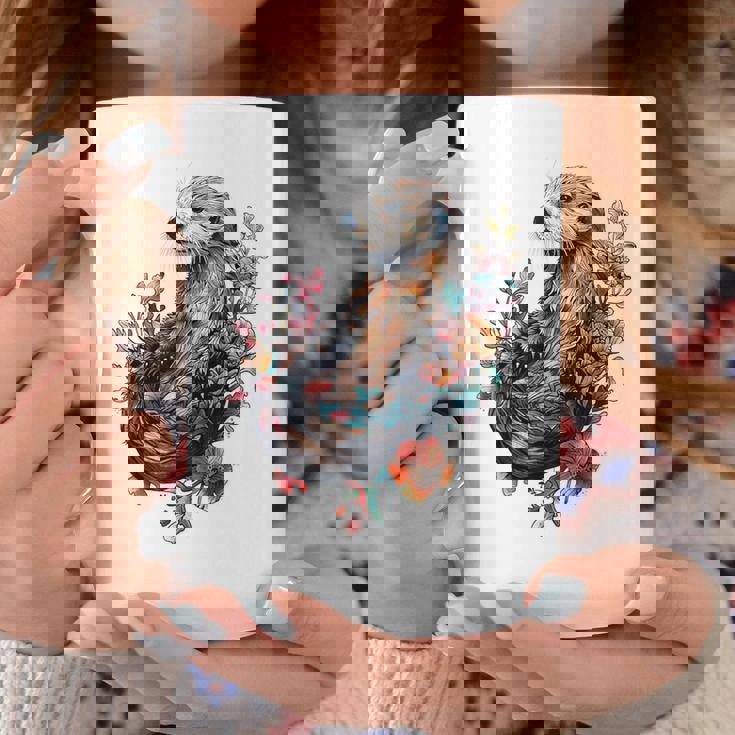 ラッコ フローラルアクセント コーヒーマグ 面白い贈り物