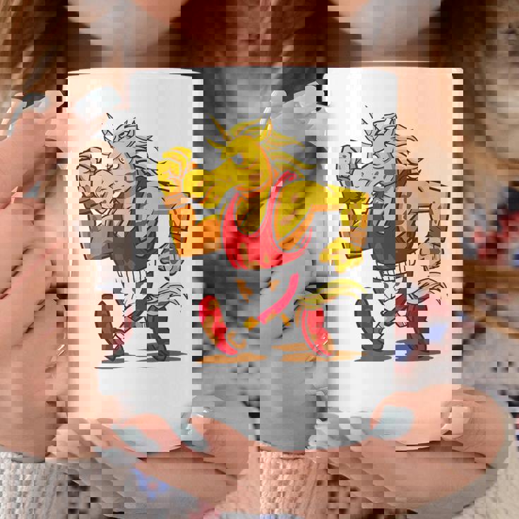 ランニング フィットネス スポーティ ユニコーン コーヒーマグ 面白い贈り物