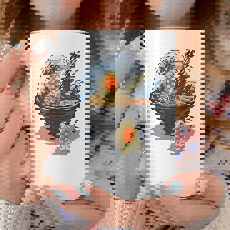 ラーメン 海 波 寝ぼける たまご コーヒーマグ 面白い贈り物