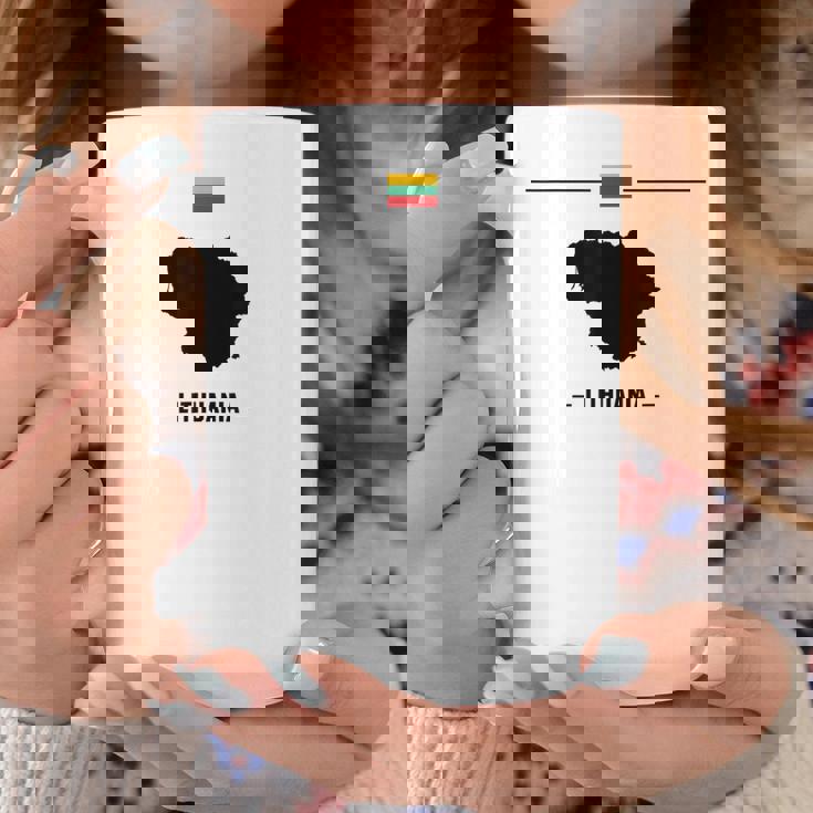 リトアニアの国旗、地図と国名リトアニア。 コーヒーマグ 面白い贈り物