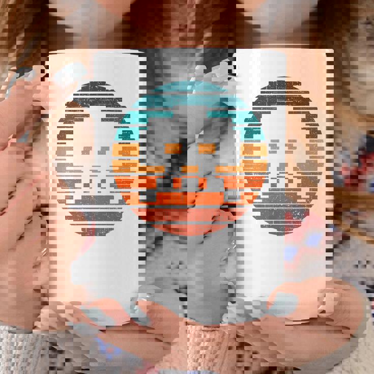 レトロ ヴィンテージ 80年代アーケード ゲーム インベーダー シンセウェイブ サンセット コーヒーマグ 面白い贈り物