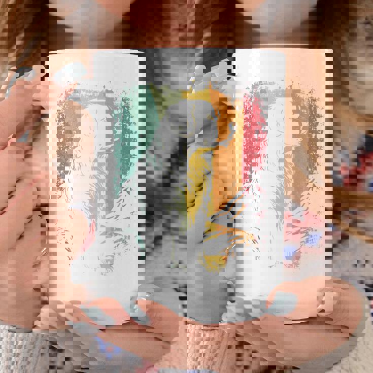 レトロなビンテージデザインのバーニーズマウンテンドッグ 長袖tシャツ コーヒーマグ 面白い贈り物