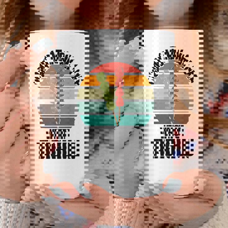 レトロタングル「Tanghuluなしでは人生は想像できない」 コーヒーマグ 面白い贈り物